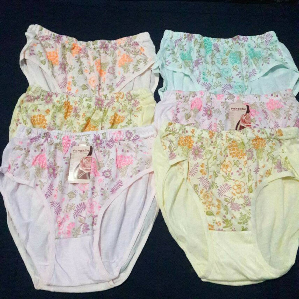 Fashion Front High Waist Big Waist Panties 6pcs