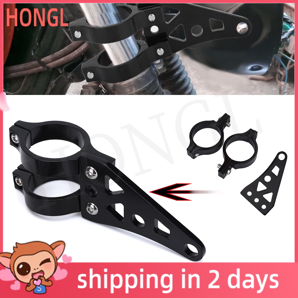 [Ready Stock] 2pcs Fork Headlight Mounting Bracket Keenso Universal Aluminum Alloy Motorcycle