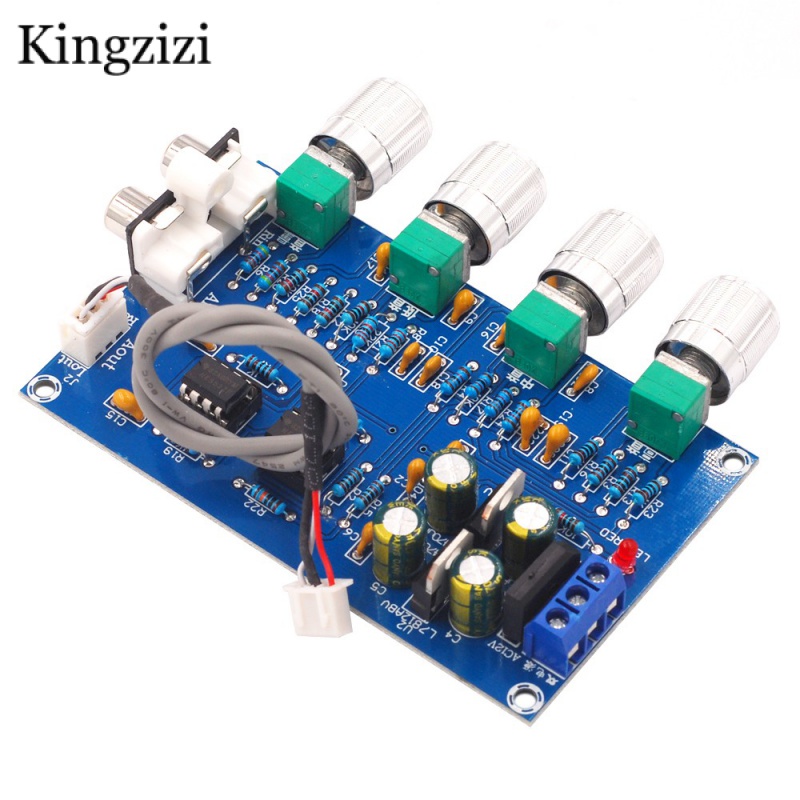 New NE5532 Stereo Pre-amp Preamplifier Tone Board Audio 4 Channels ...