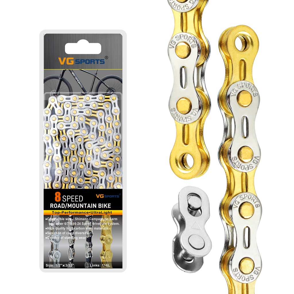 Colored mountain bike chain on sale