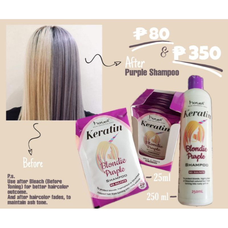 Monea Purple Shampoo Anti Brassy Hair Shopee Philippines