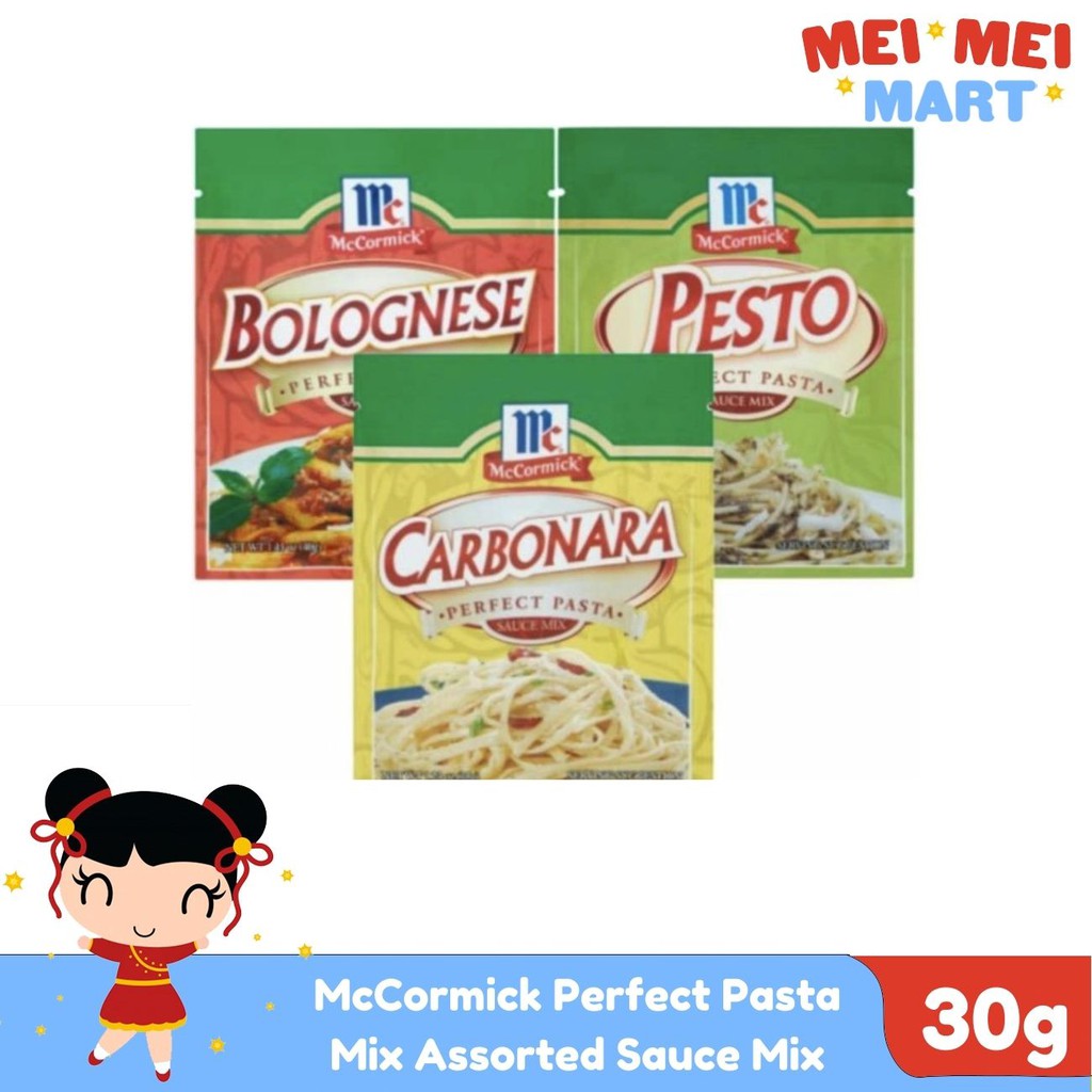 McCormick Perfect Pasta Mix Assorted Pesto Carbonara Herb&Garlic
