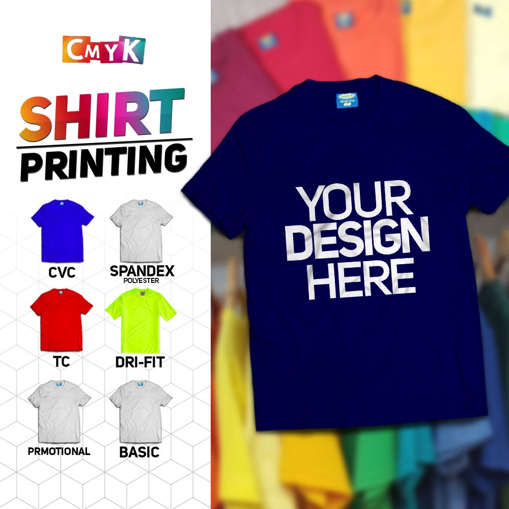 Customized Personalized Cotton Drifit Spandex Tee Shirt Sports Shirt  Digital Print Giveaway Souvenir