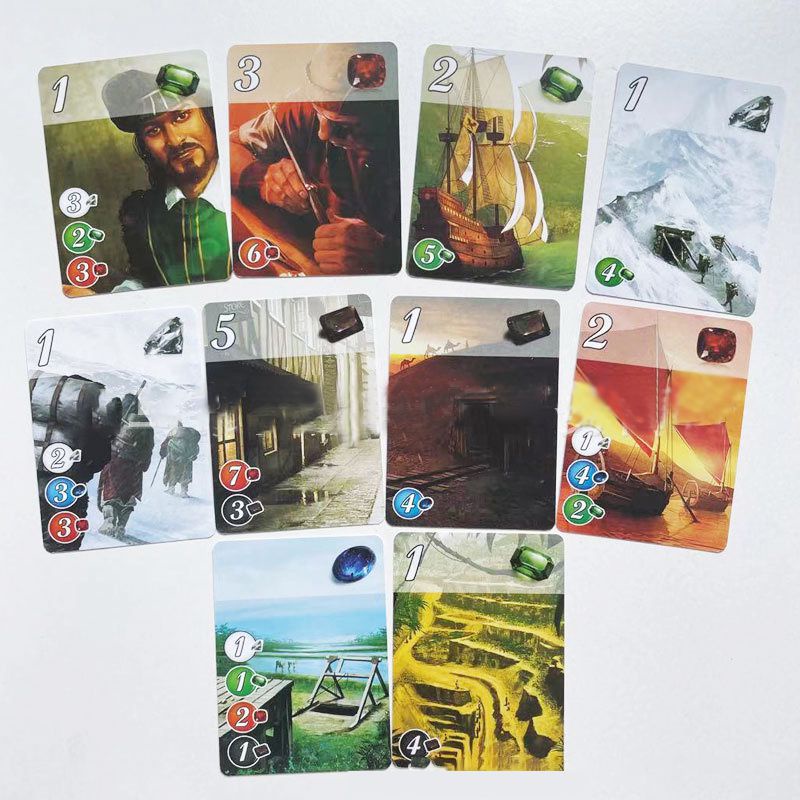 Game Board Splendor Full English Mini Version Sophisticated Party ...