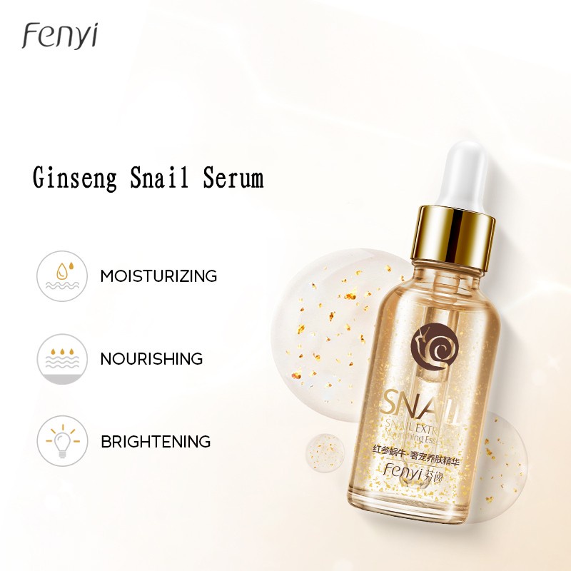 Snail Extract Whitening Face Serum Anti-aging Essence Reduce Wrinkle ...