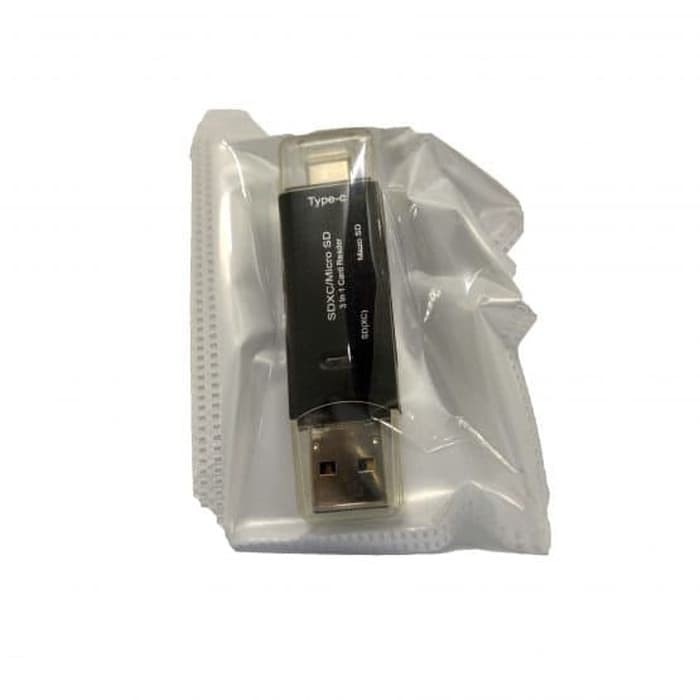 USB OTG 3 in 1 Card Reader Micro USB + Type-C / Card Reader XL-5692 ...
