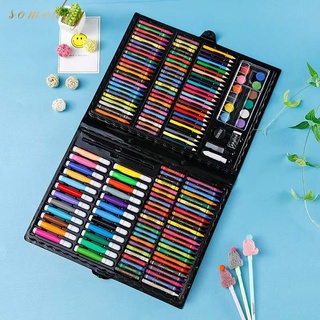 168 PCS Kids Super Mega ART Coloring Set Painting set Color Set Water Color  Pen Crayon Drawing set For Children Gifts Tools Kit Boys Girls Students  Christmas Birthday Holiday Festival Neon Book