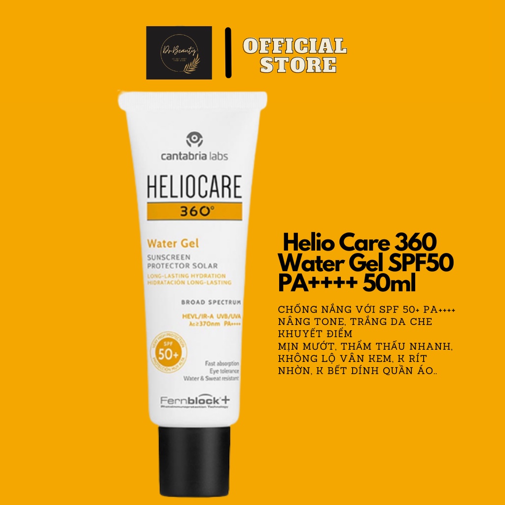 Helio Care 360 Water Gel SPF50 PA + + + + 50ml (New Model) Sunscreen ...