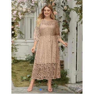 PLUS SIZE SEMI FORMAL LACE DRESS SEMI FORMAL DRESS OOTD FORMAL