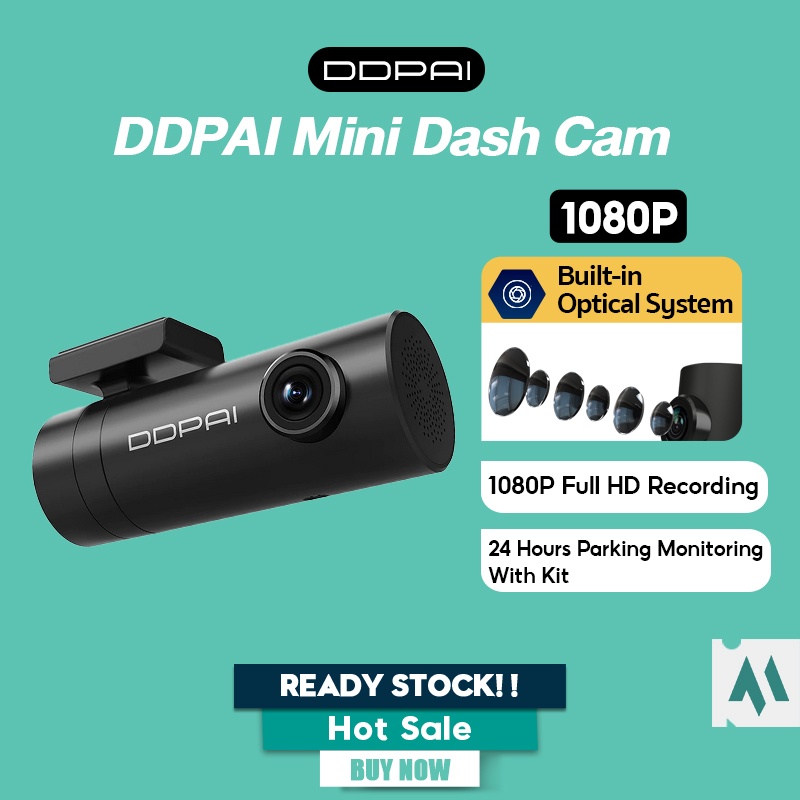 DDPAI Mini Pro Dash Cam 1296P Full View HD 140° Night Vision 24 Hours ...