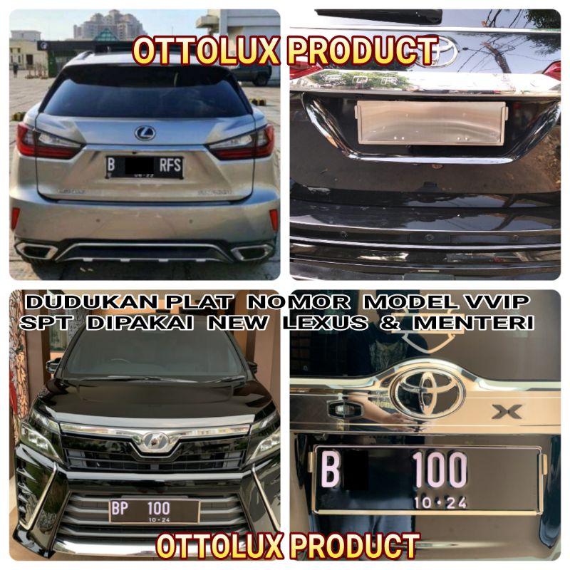 Vvip car number plate holder, Lexus Minister model, the best material ...