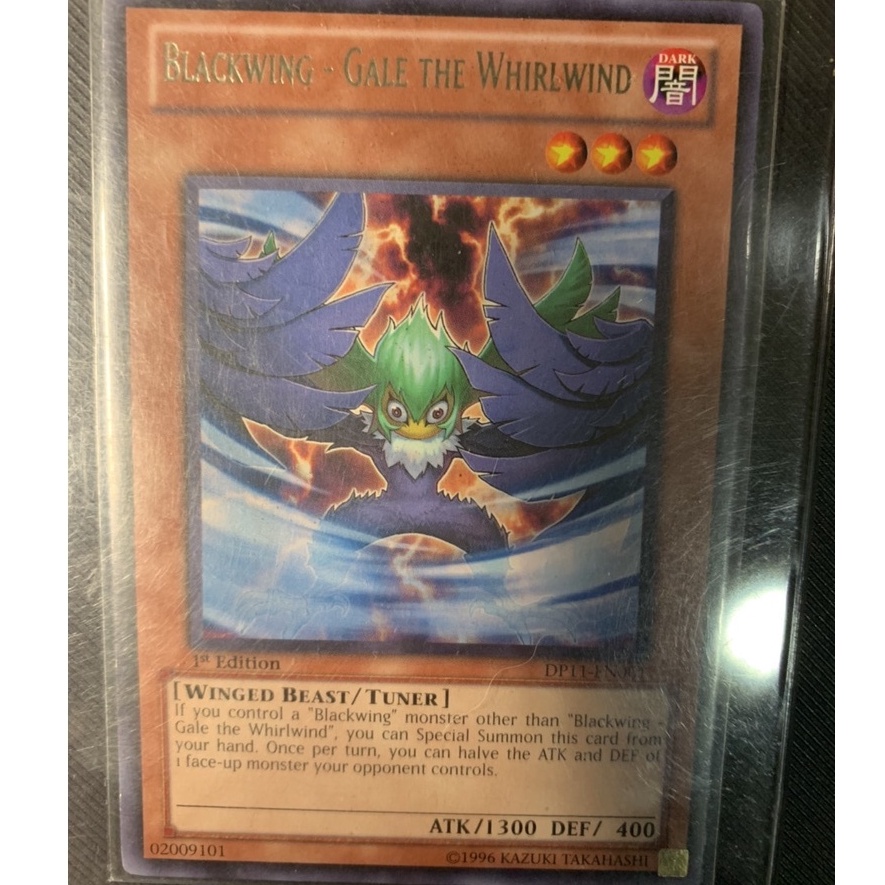 Yugioh Blackwing Card Gale the Whirlwind (1st Edition) Shopee