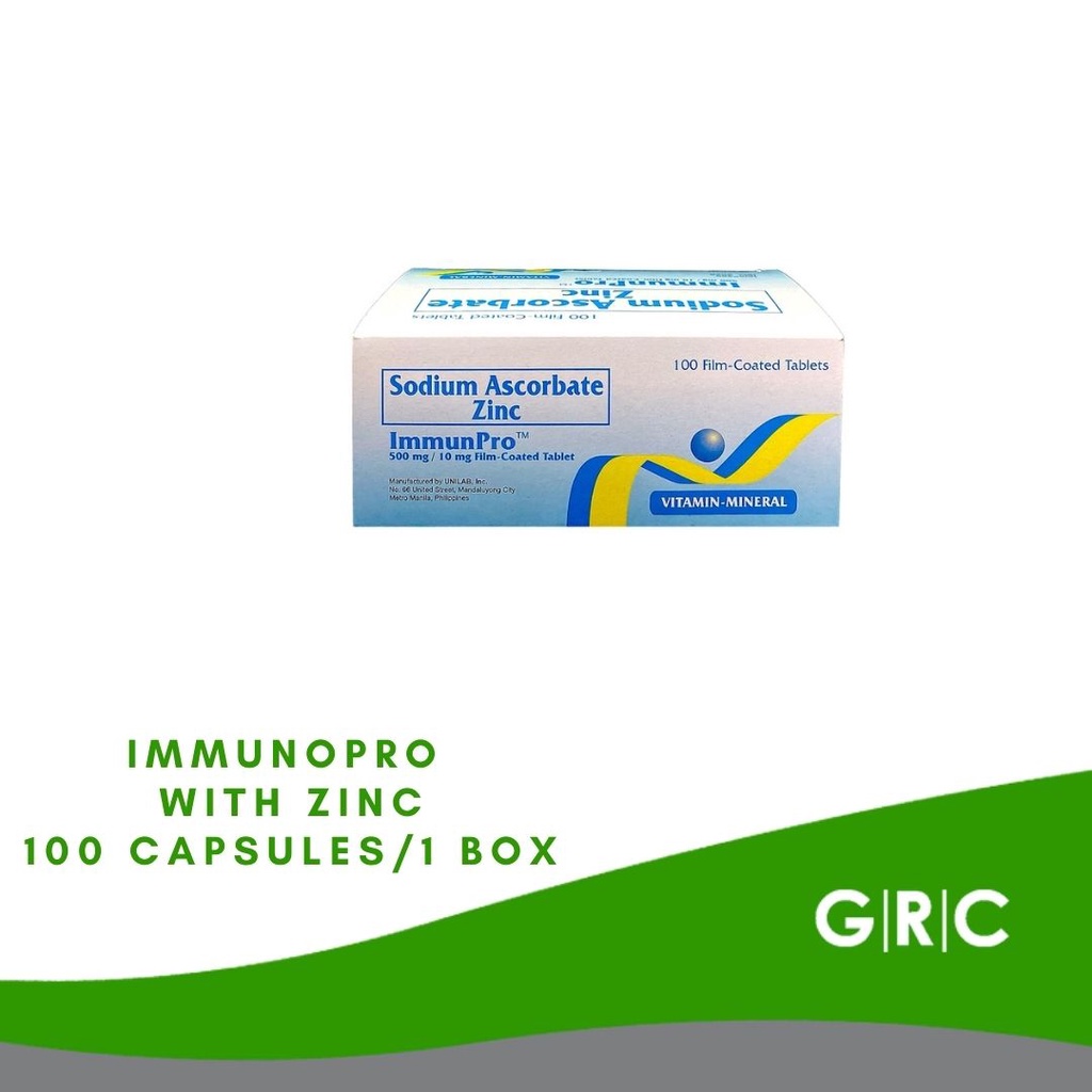 Immunpro with Zinc 100 Capsules / 1 Box | Shopee Philippines