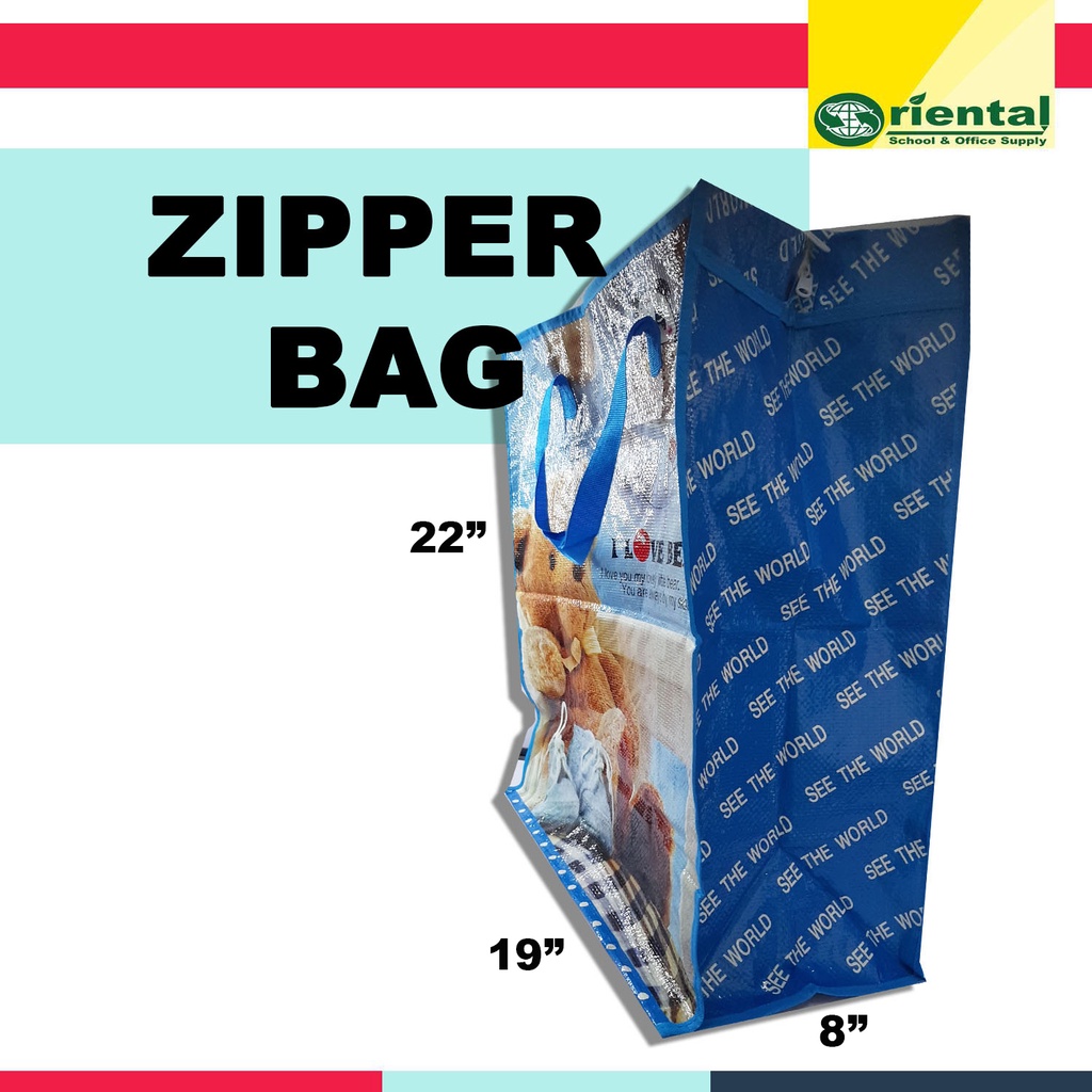 208 Sako Bag with Zipper 19x8x22 inches Character Printed Colored