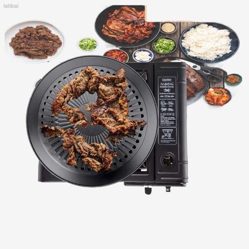 Boston Home Portable Butane Gas Stove + BBQ Grill Roasting Pan