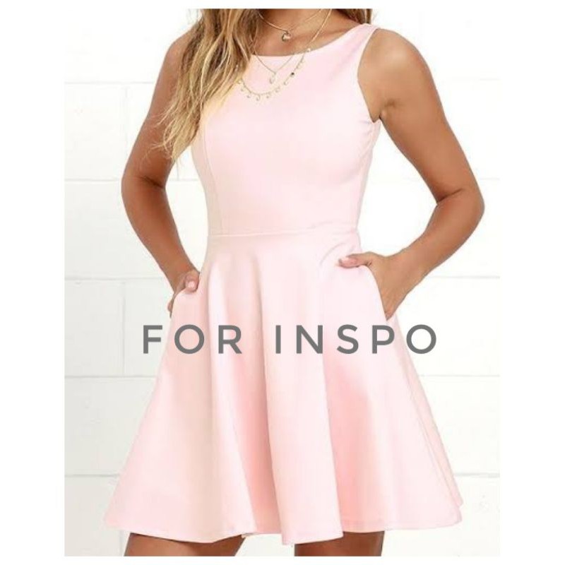 H&m blush pink on sale dress