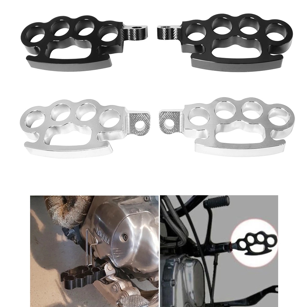 2pcs / Set Motorcycle Footrest Custom Front / Rear Footpeg Motorbike ...