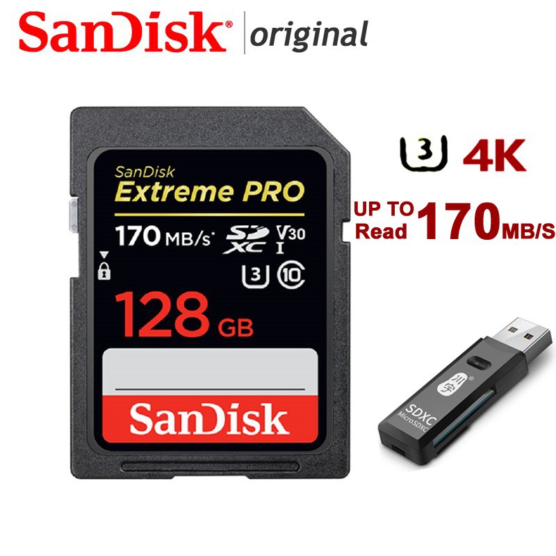 Extreme Pro/Ultra SD Card 64GB SDXC SD 128GB 32GB Class10 Flash Memory