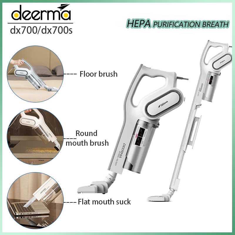 Deerma DX700 2in1 Vertical Handheld Vacuum Cleaner With Large