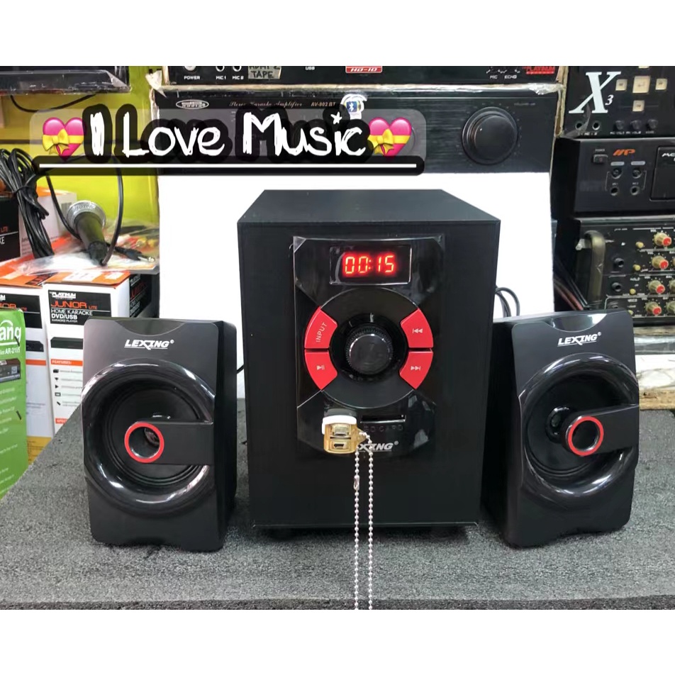 Lexing LX-518 Multimedia Bluetooth Speaker System FM/SD/USB input ...