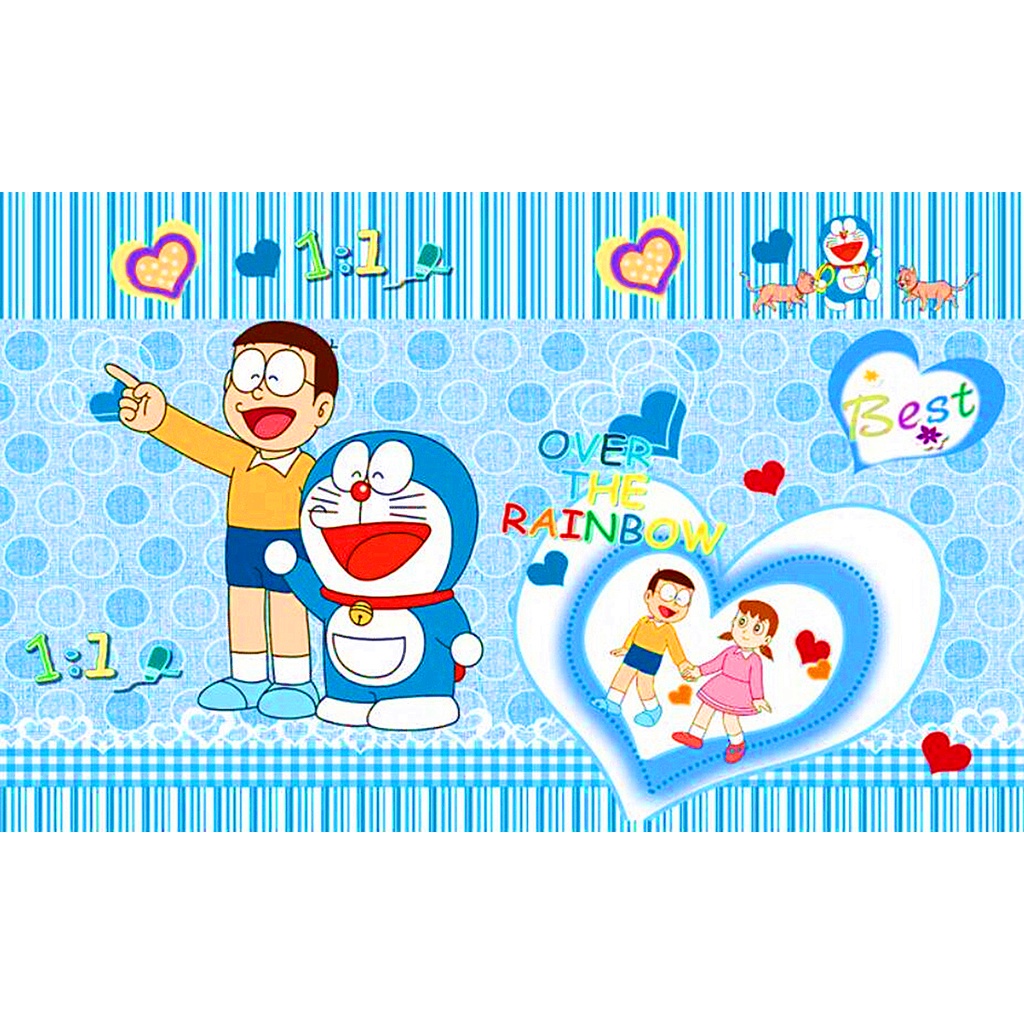 Doraemon Party Supplies Happy Birthday Backdrop Doraemon Backgroup for
