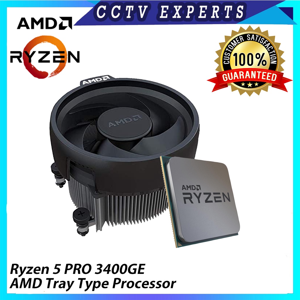 AMD Ryzen 5 Pro 3400GE Desktop Processor with Radeon Vega Graphics