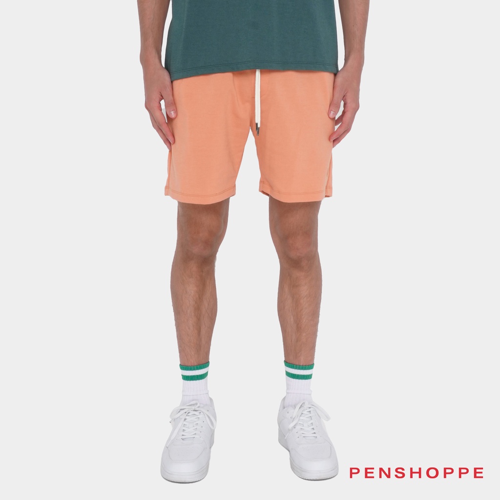 Penshoppe The Conscious Generation Modern Fit Shorts For Men (Peach ...