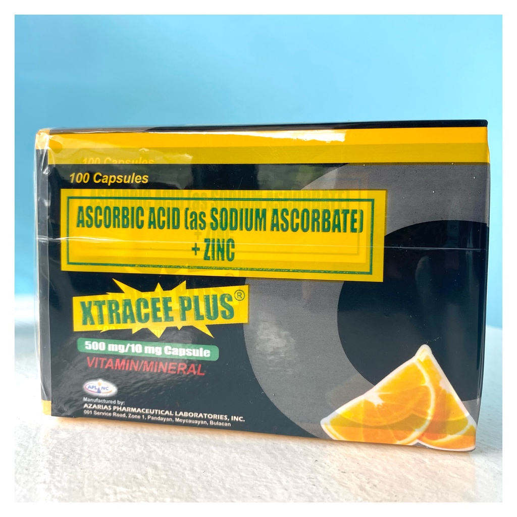 Sodium Ascorbate + Zinc (Xtracee Plus) 100 Tablets Shopee Philippines