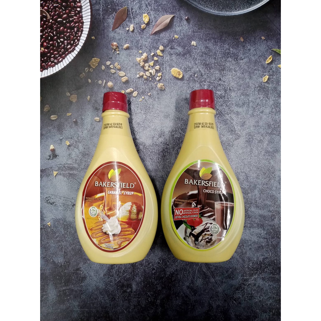 Bakersfield Choco Syrup, Caramel Syrup 700g Shopee Philippines