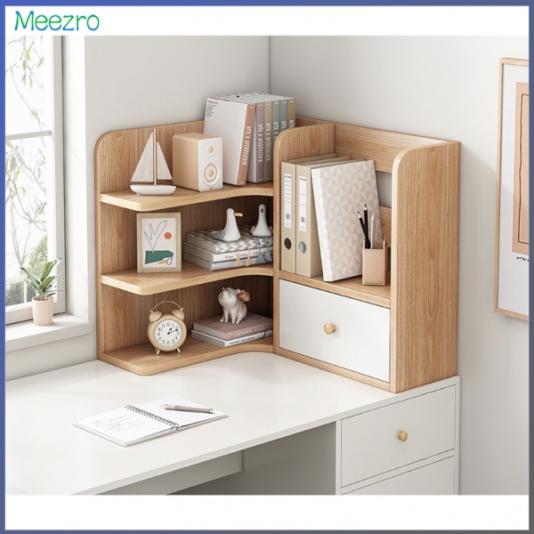 5Whl Desktop corner shelf desk bookshelf small multilayer corner corner bookcase office student