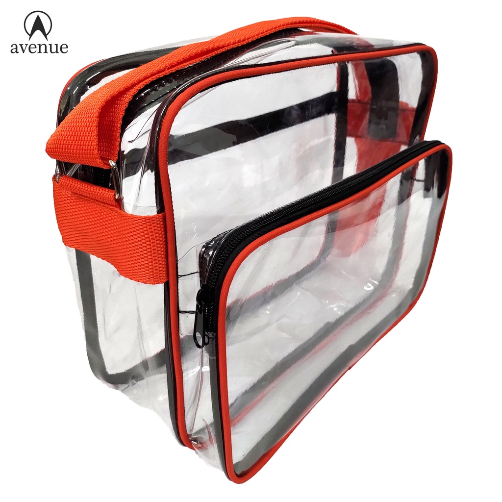 Transparent PVC Clear Sling Bag 514 Shoulder Bag Thick Plastic Bag