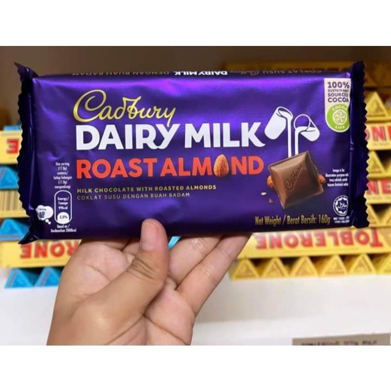 Cadbury Roasted Almond 160g Shopee Philippines