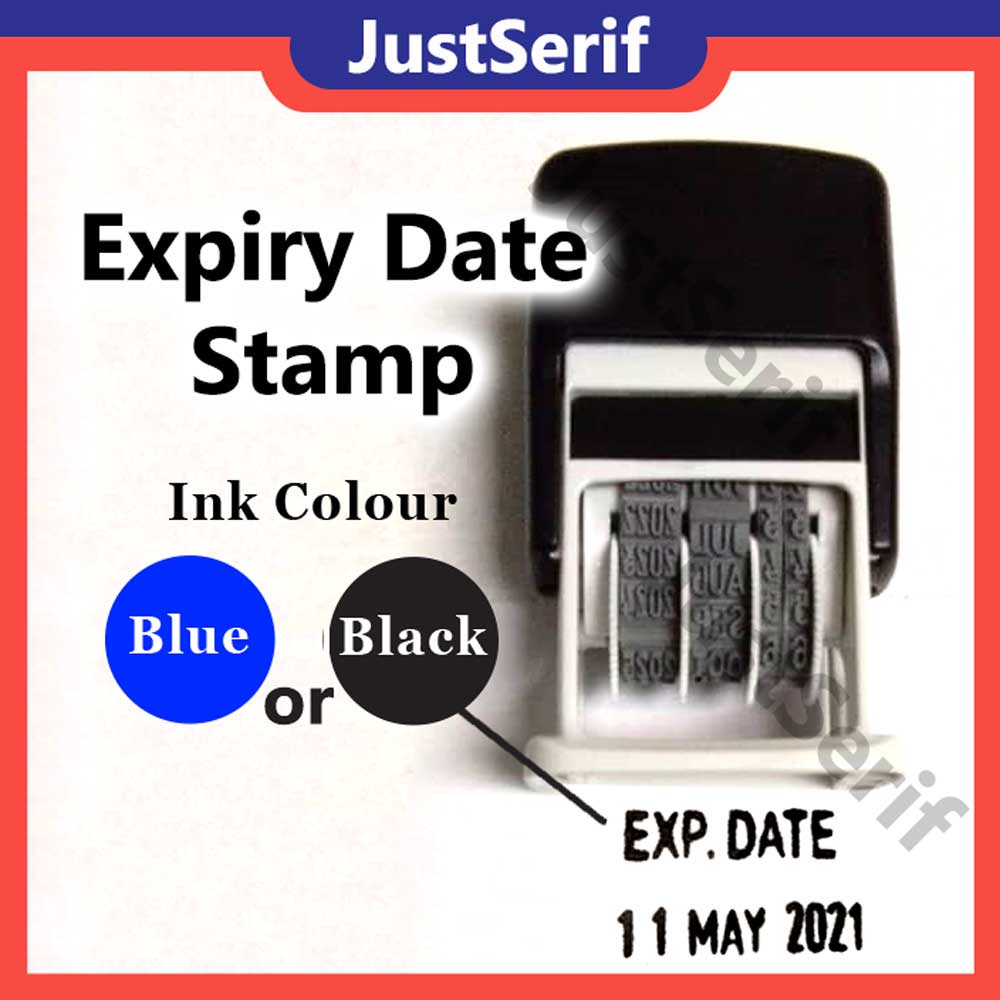 Expiry Date Stamp Suitable for paper document stamping (ink not