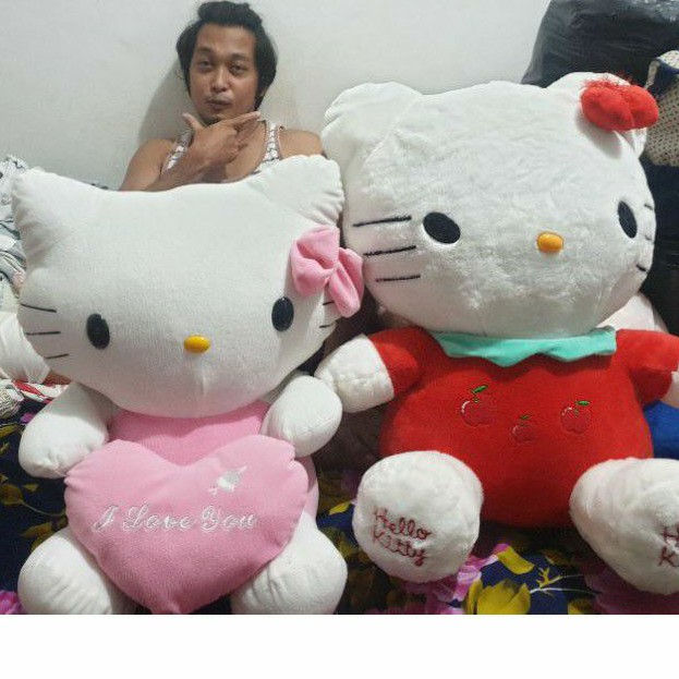 Hello kitty teddy bear human sales size