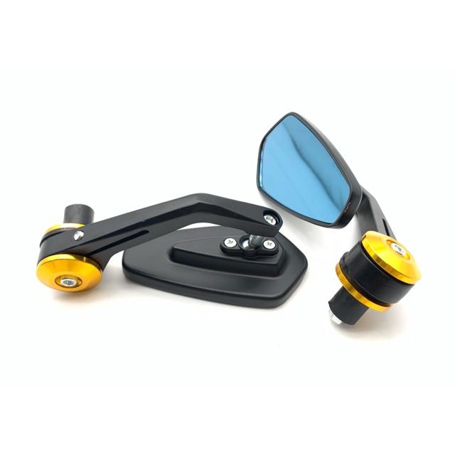 Motorcycle Aluminum Rear View Side Mirror Round Bar end Rear Mirror ...