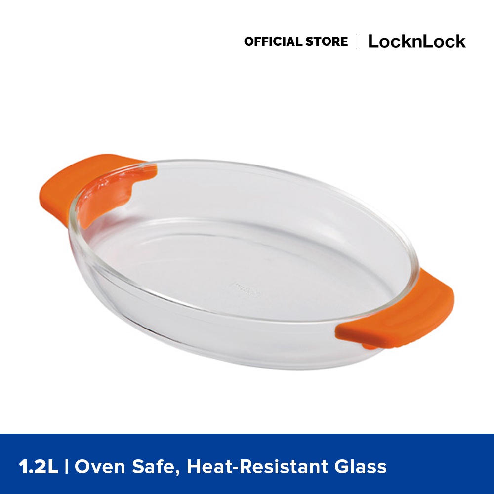 LocknLock Oven Baking Glass Pan 1.2L LLG547O Shopee Philippines