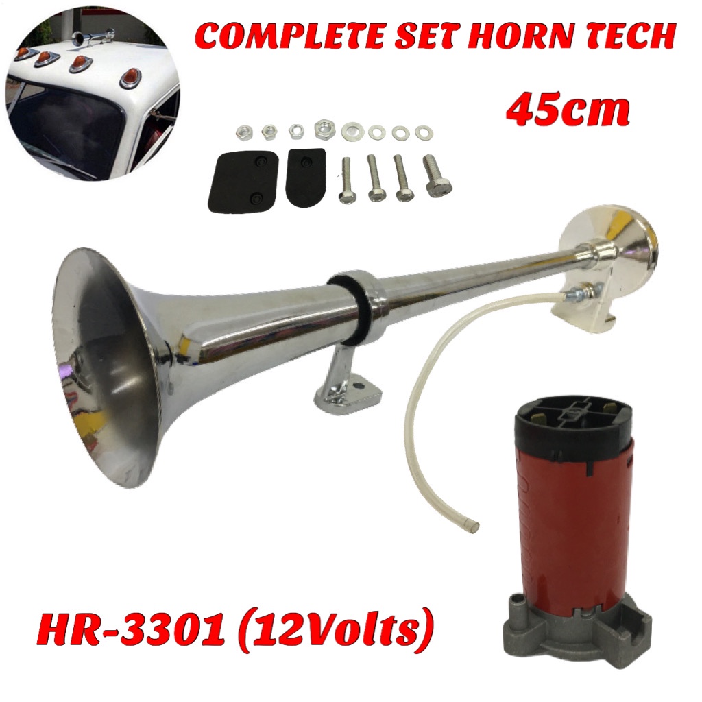 CPAO HR3301 45cm 12V 150dB Super Loud Air Horn W/ Compressor Single