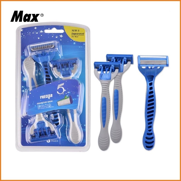MAX PRECISA SENSITIVE SKIN SHAVER 5 LAYER (3 razors) | Shopee Philippines