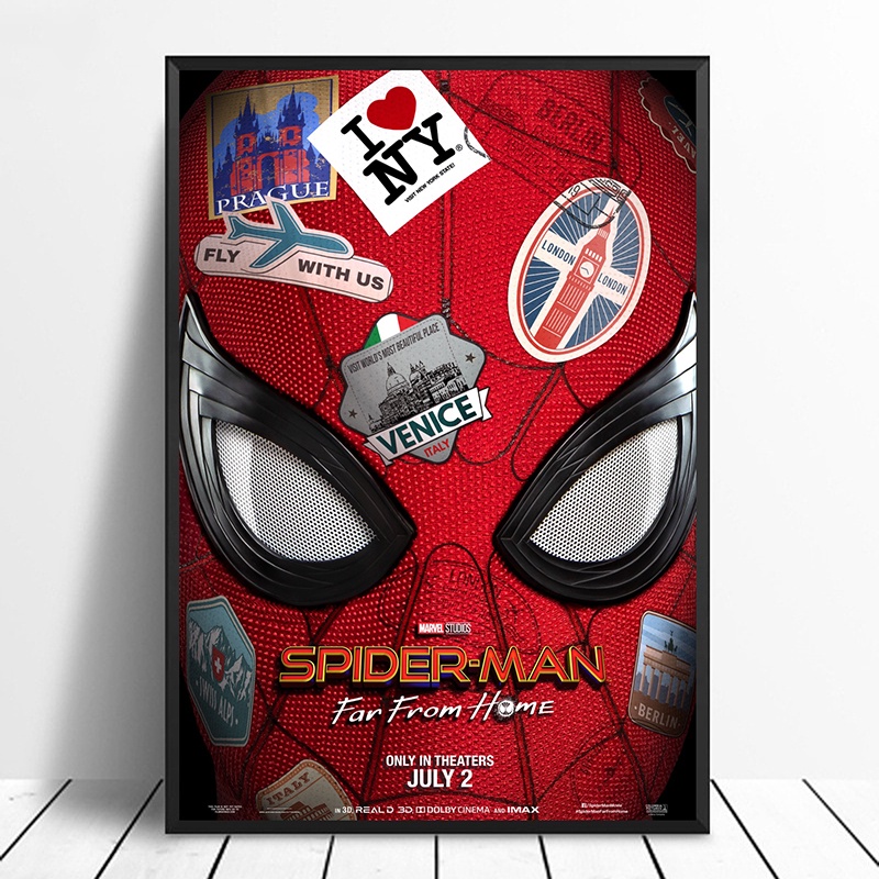 Spider-Man: Far From Home Avengers: Endgame iron ManMovie Poster Home ...