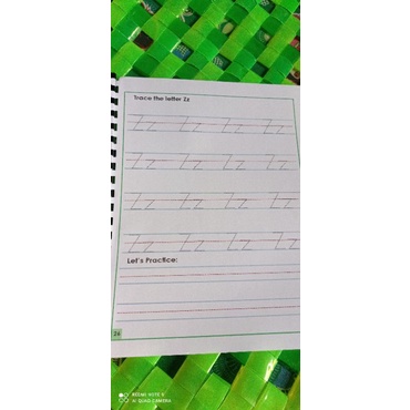 Alphabet writing booklet for kindergarten | Shopee Philippines