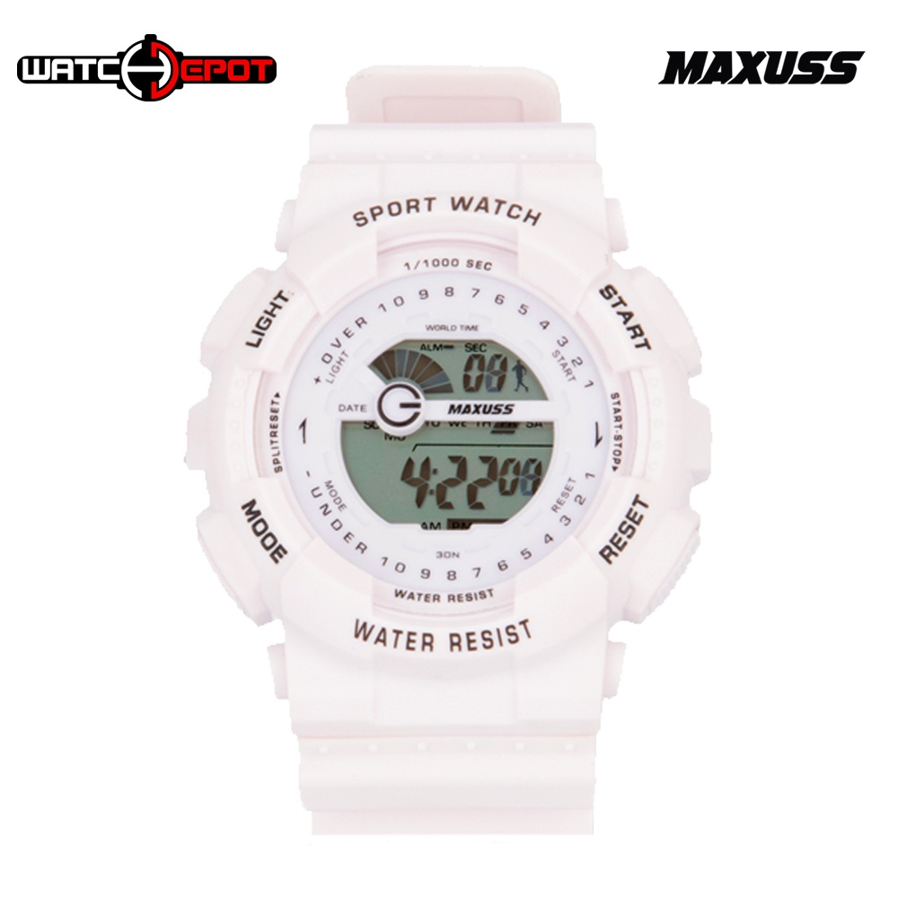 Maxuss Ladies Rubber Sports Watch 1869 (White) Shopee Philippines