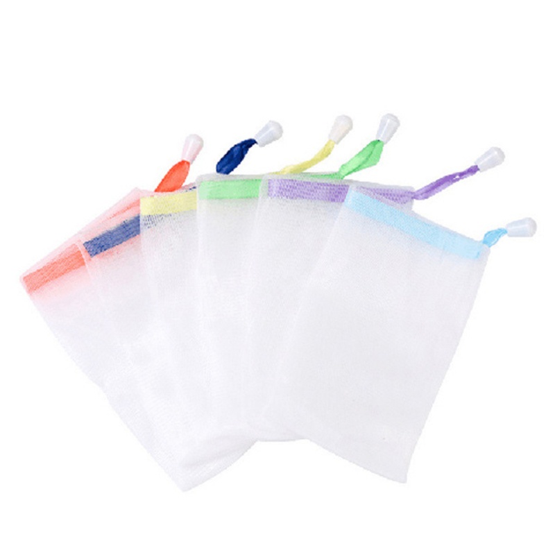 2 Pcs/Set Portable Hangable Travel Foaming Mesh Net Cleansing Foam Mesh ...