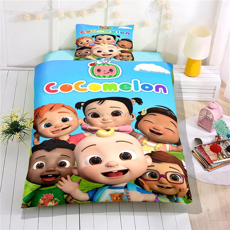 Cartoon Kids Baby Duvet Cover Sets Pillowcase 3d Bedding Set