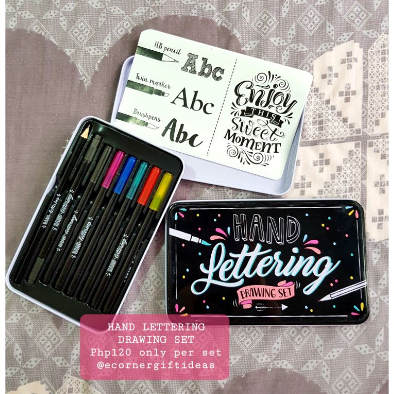 HAND LETTERING DRAWING SET | Shopee Philippines