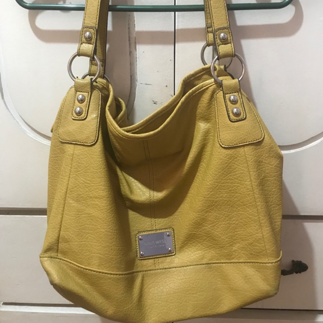 Nine west mustard online handbag