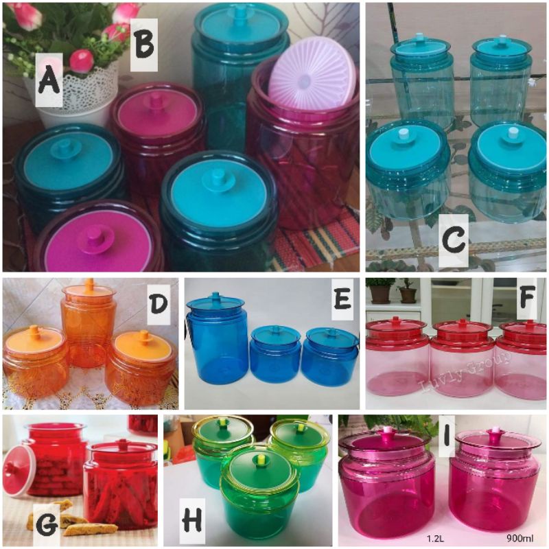 MERAH HIJAU Tupperware Counterparts Counterparts CP cake container ...