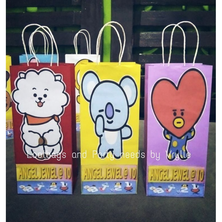 BT21 Loot bags Customized Shopee Philippines