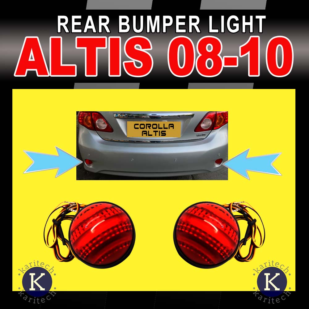 Toyota Altis 2008 2009 2010 Rear Bumper Light ( LED ) | Shopee Philippines