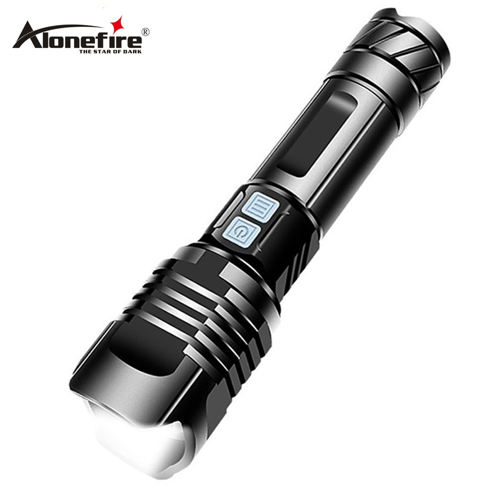 Alonefire X21 Xhp99 Led Flashlight Most Powerful Usb Retractable Zoom ...