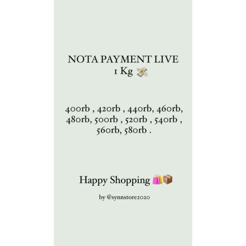 Shopee Live Payment Notes | Shopee Philippines